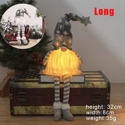 2025 Glowing Gnome Christmas Faceless Doll Merry Christmas Home Decoration Navidad Natal Gift for New Year Christmas Gifts