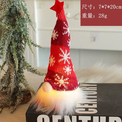 2025 Glowing Gnome Christmas Faceless Doll Merry Christmas Home Decoration Navidad Natal Gift for New Year Christmas Gifts