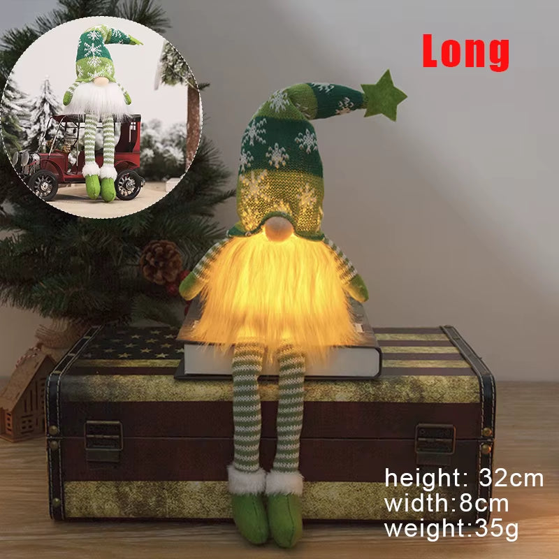 2025 Glowing Gnome Christmas Faceless Doll Merry Christmas Home Decoration Navidad Natal Gift for New Year Christmas Gifts