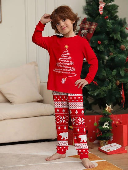 2025 Christmas Pajamas Baby Mother Kids Daughter Mommy Family Set Xmas Pjs Long Sleeve Sleepwear Matching Outfits