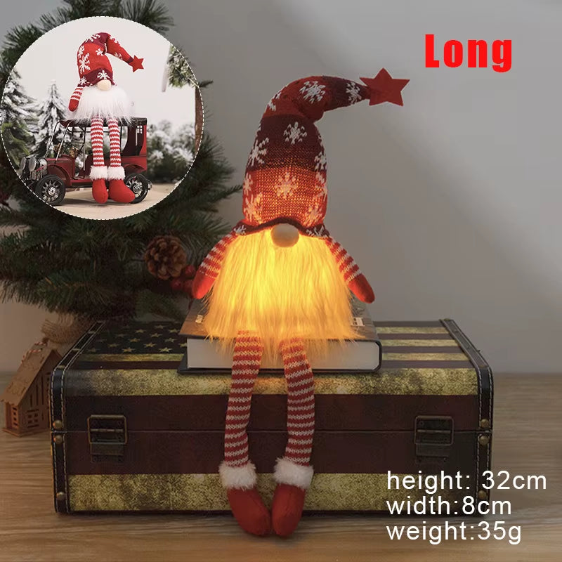 2025 Glowing Gnome Christmas Faceless Doll Merry Christmas Home Decoration Navidad Natal Gift for New Year Christmas Gifts